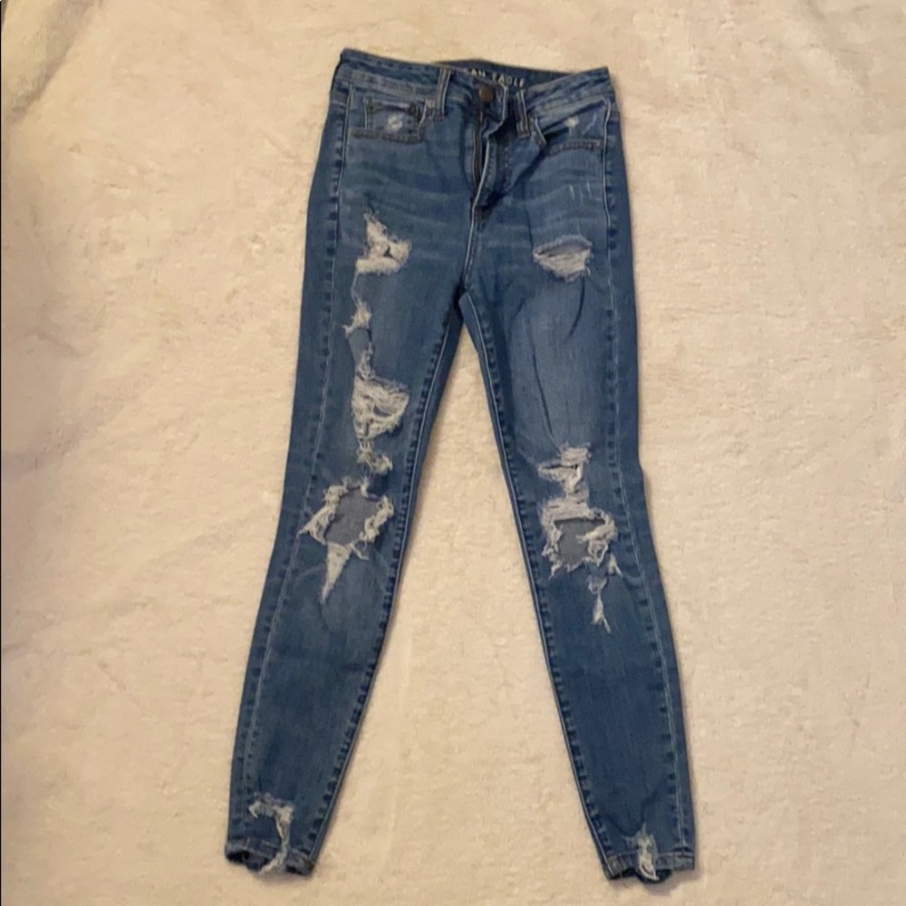 AE Super Stretch High Rise Denim Jeans